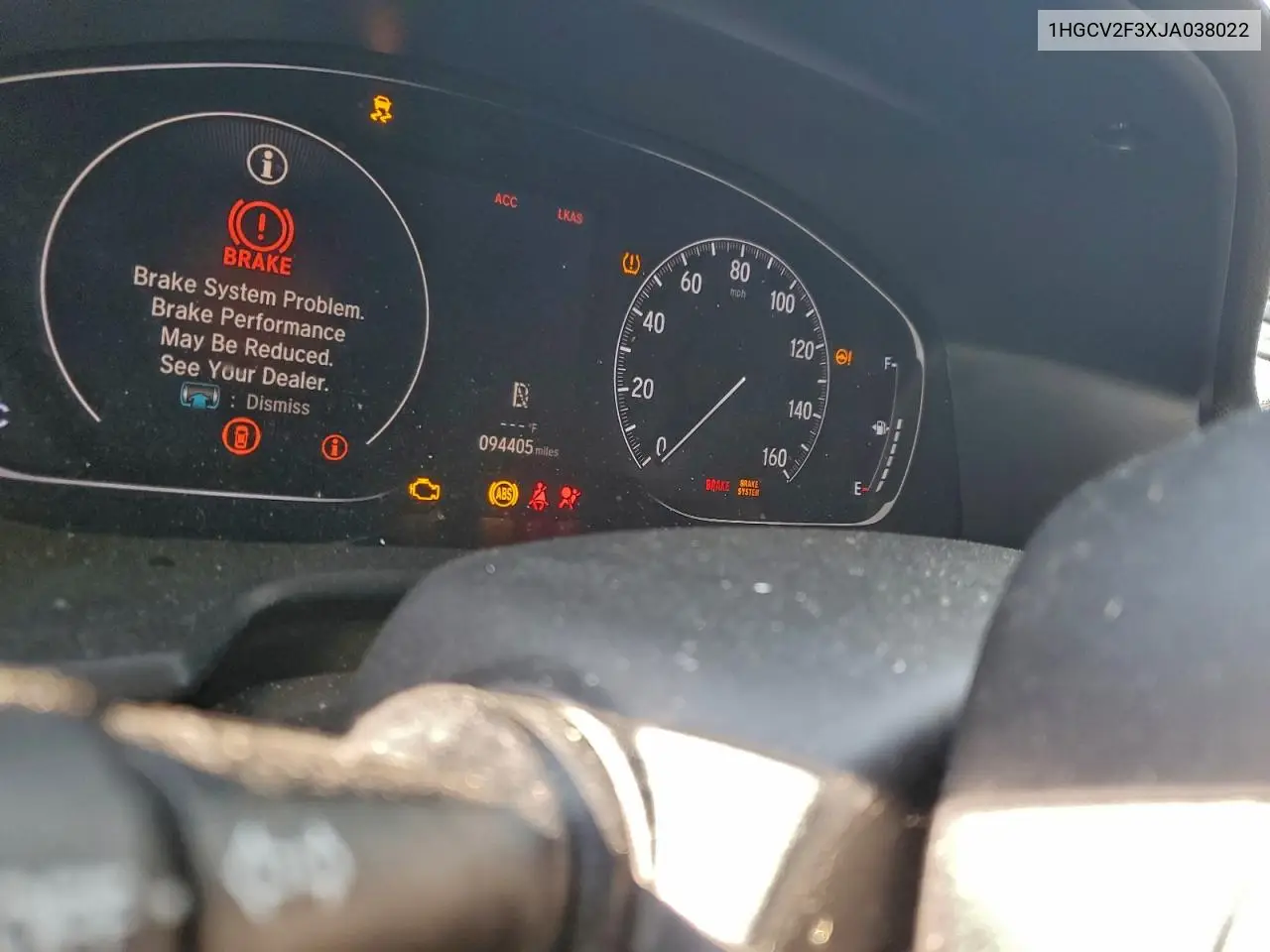 1HGCV2F3XJA038022 2018 Honda Accord Sport