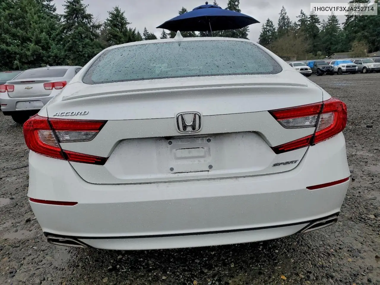 1HGCV1F3XJA252714 2018 Honda Accord Sport