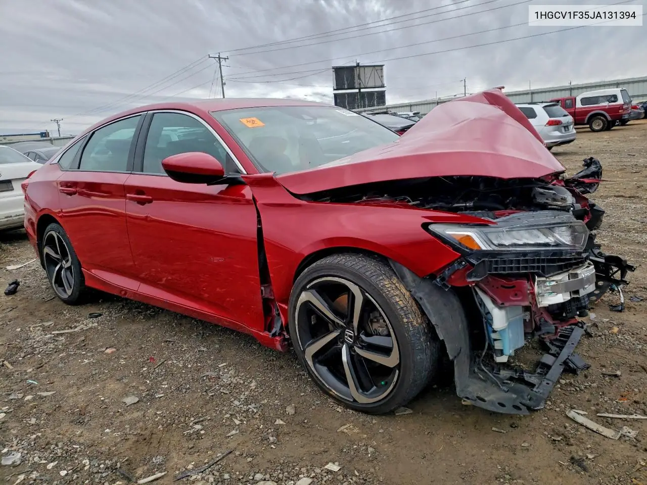 1HGCV1F35JA131394 2018 Honda Accord Sport