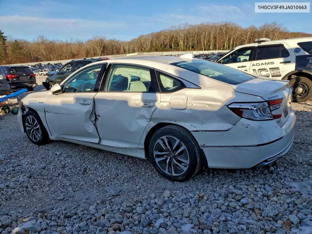 1HGCV3F49JA010663 2018 Honda Accord Hybrid Ex