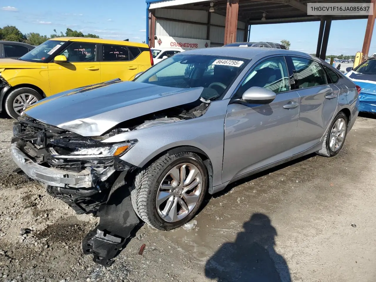 1HGCV1F16JA085637 2018 Honda Accord Lx