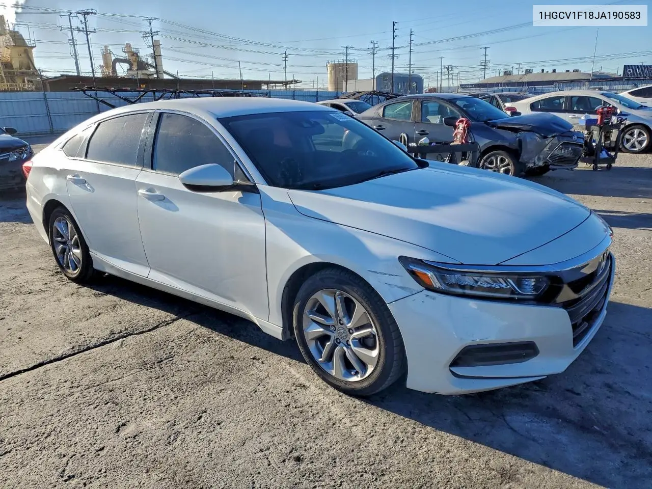 1HGCV1F18JA190583 2018 Honda Accord Lx