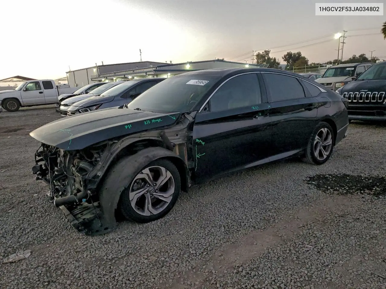 1HGCV2F53JA034802 2018 Honda Accord Exl
