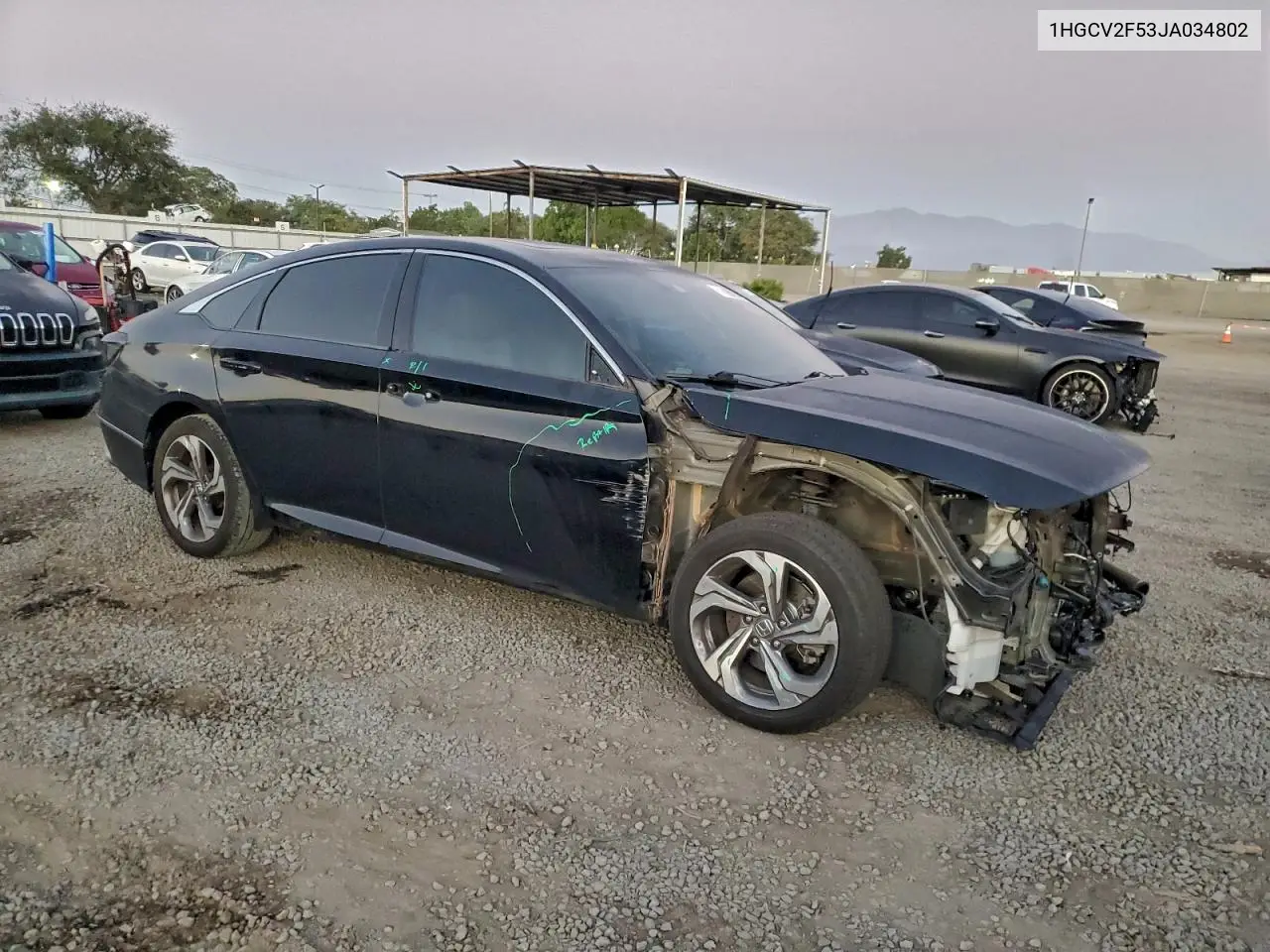 1HGCV2F53JA034802 2018 Honda Accord Exl