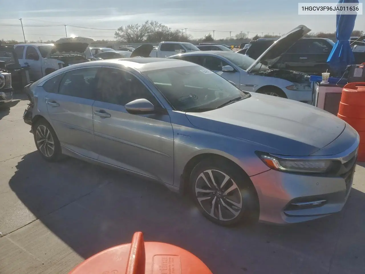 1HGCV3F96JA011636 2018 Honda Accord Touring Hybrid
