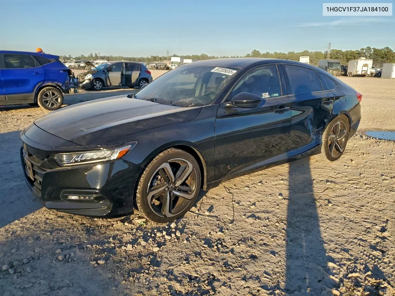1HGCV1F37JA184100 2018 Honda Accord Sport