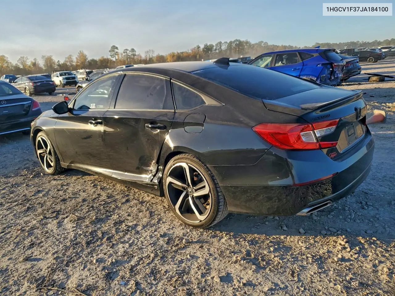 1HGCV1F37JA184100 2018 Honda Accord Sport