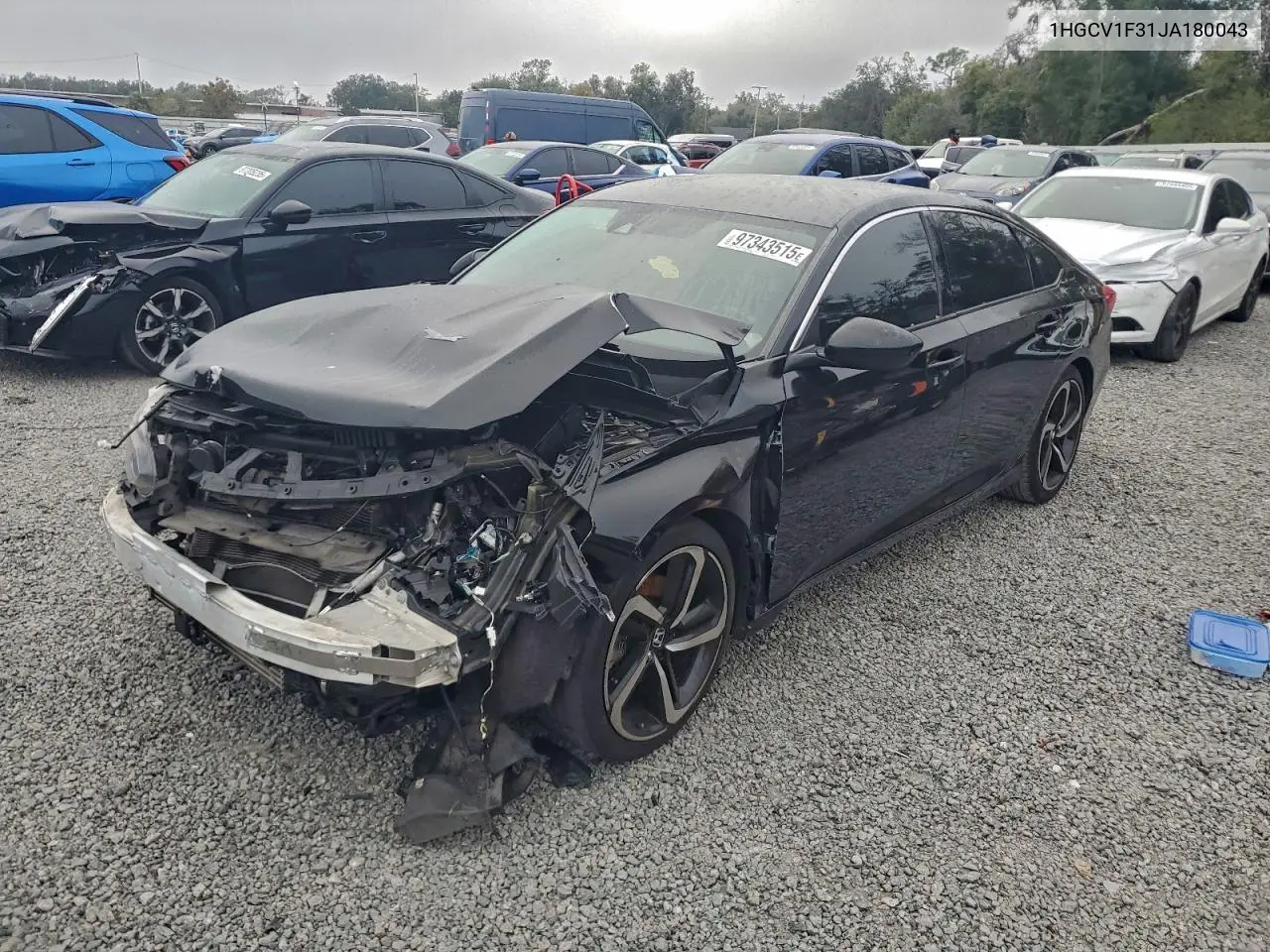1HGCV1F31JA180043 2018 Honda Accord Sport