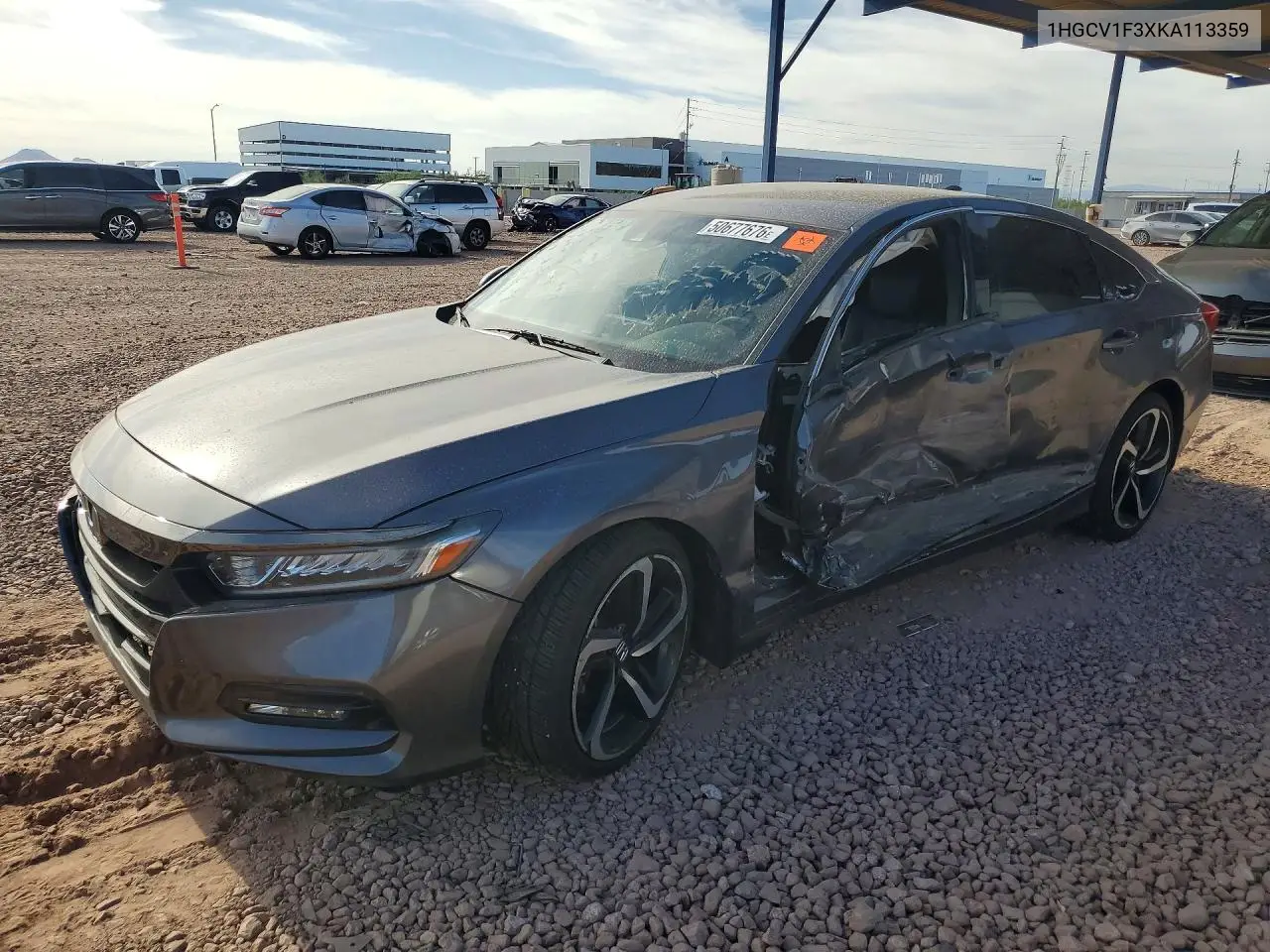 1HGCV1F3XKA113359 2019 Honda Accord Sport