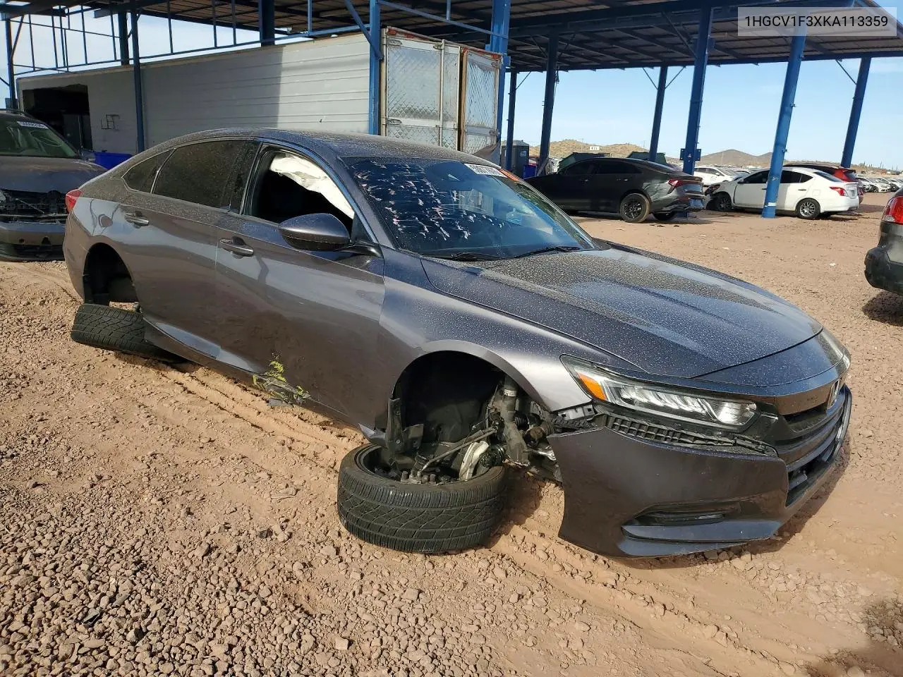 1HGCV1F3XKA113359 2019 Honda Accord Sport