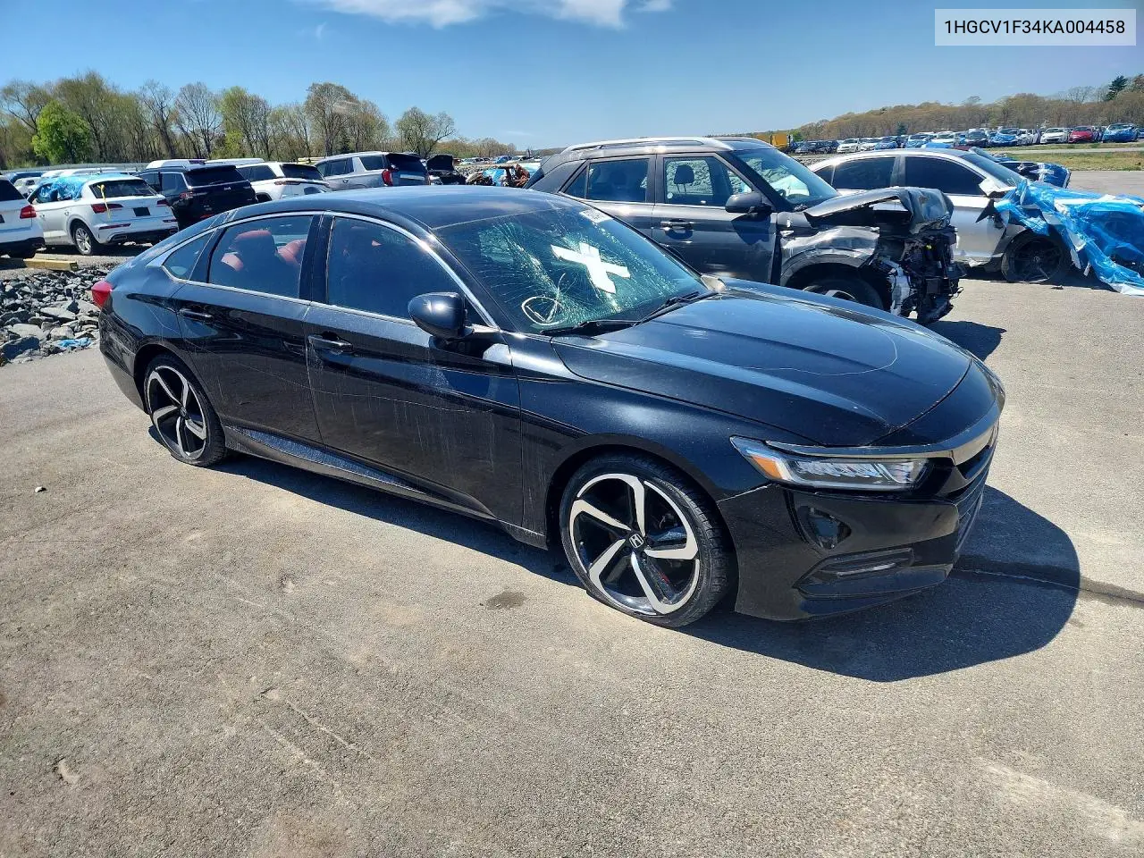 1HGCV1F34KA004458 2019 Honda Accord Sport