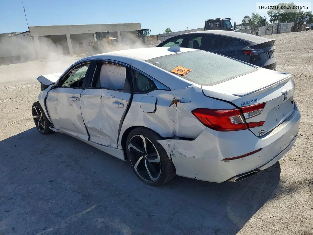 1HGCV1F33KA081645 2019 Honda Accord Sport