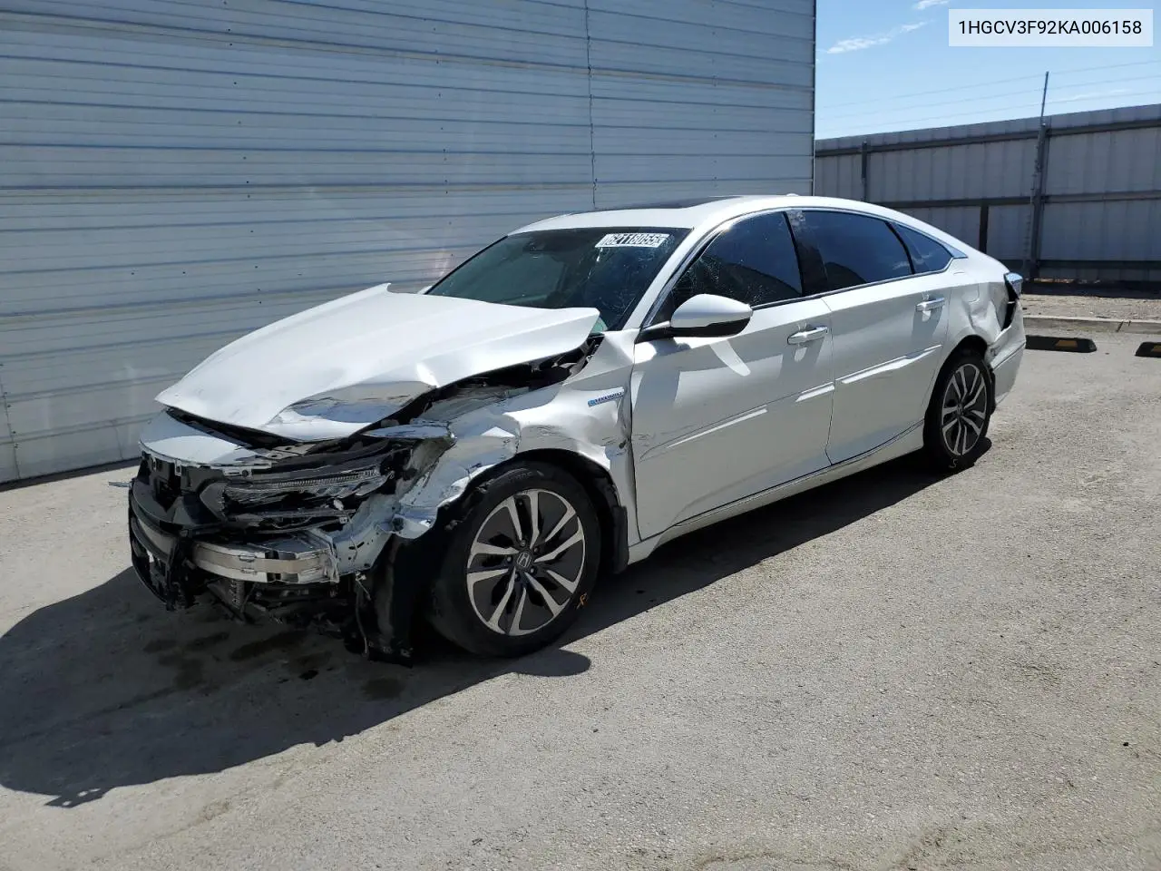 1HGCV3F92KA006158 2019 Honda Accord Touring Hybrid
