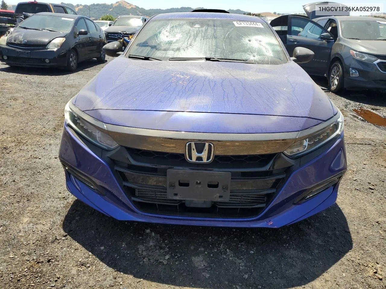 2019 Honda Accord Sport VIN: 1HGCV1F36KA052978 Lot: 62133444