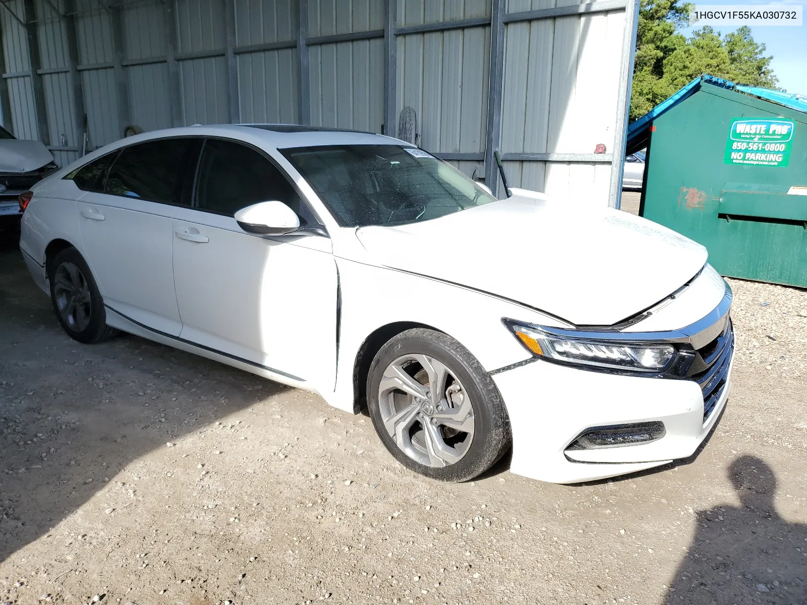 2019 Honda Accord Exl VIN: 1HGCV1F55KA030732 Lot: 64109584