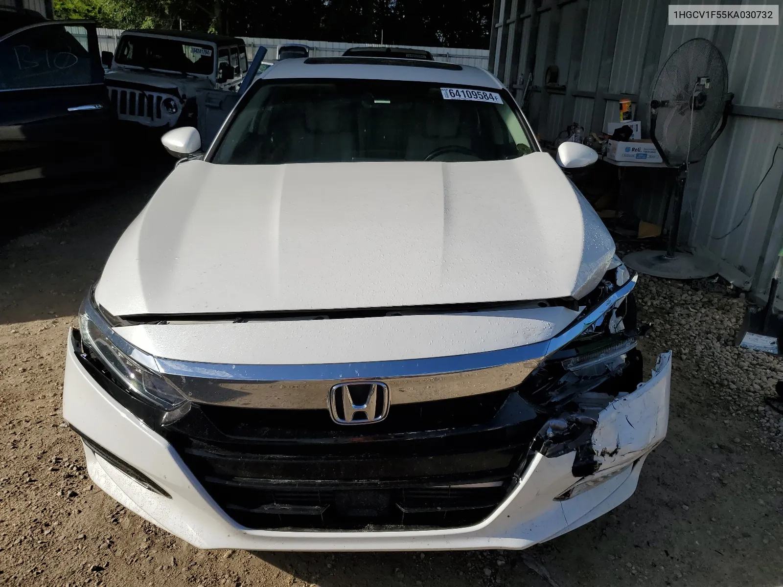 2019 Honda Accord Exl VIN: 1HGCV1F55KA030732 Lot: 64109584