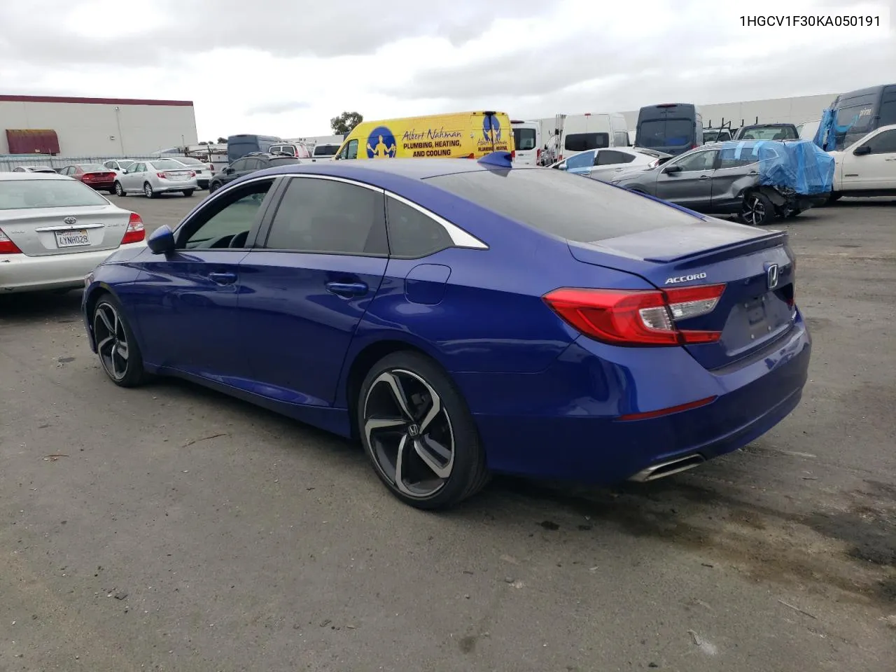 2019 Honda Accord Sport VIN: 1HGCV1F30KA050191 Lot: 70719314