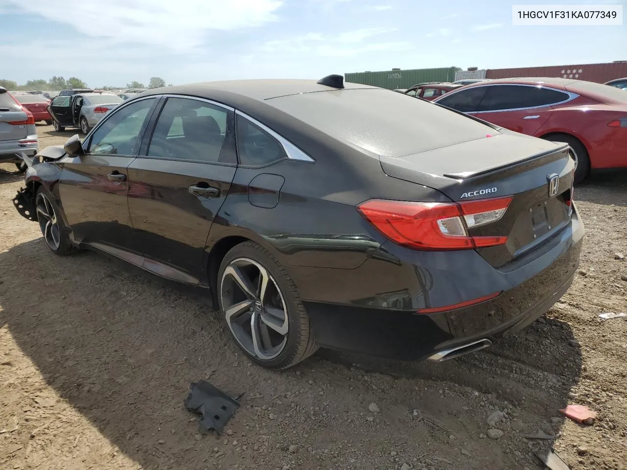 1HGCV1F31KA077349 2019 Honda Accord Sport