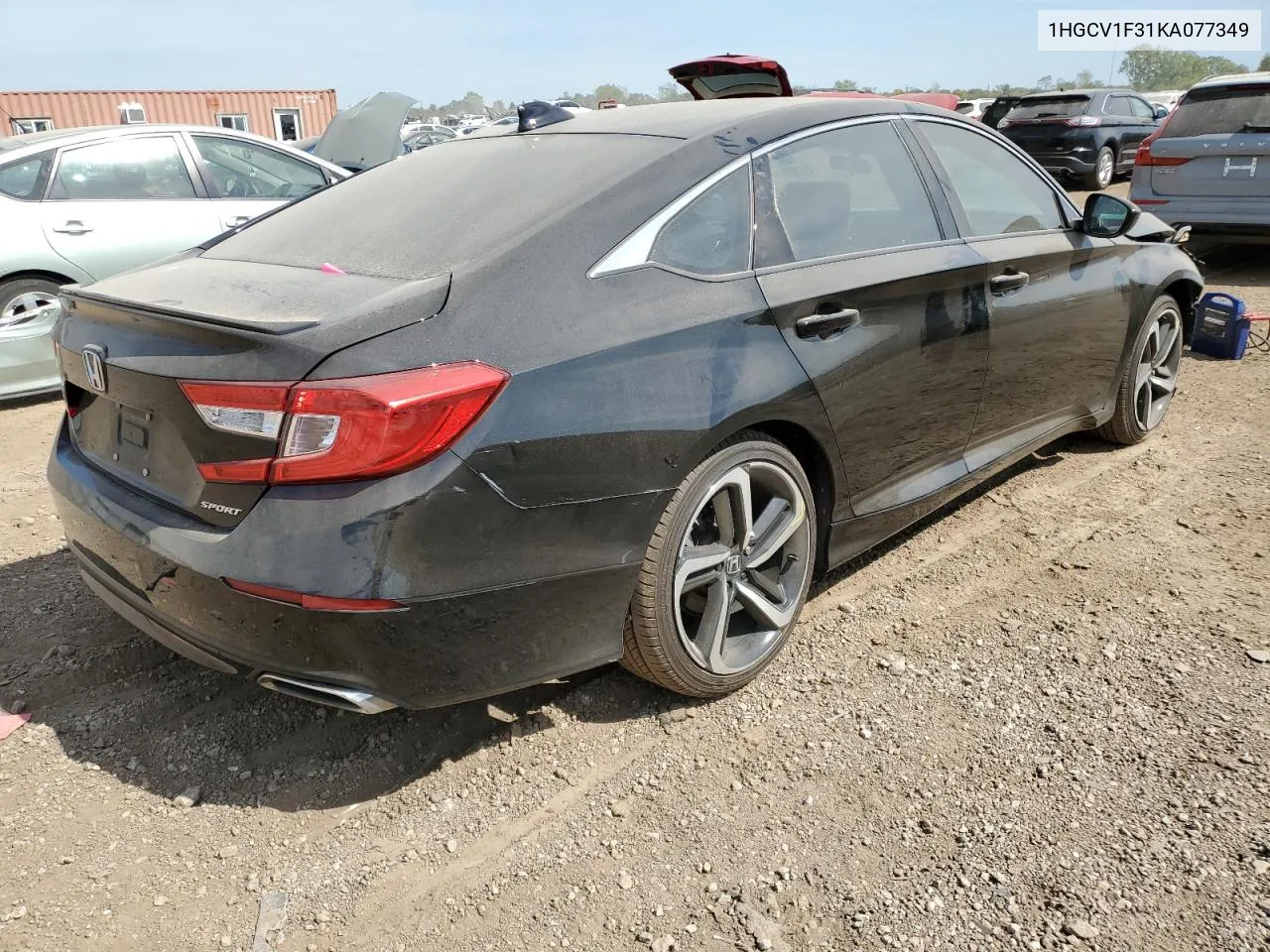 2019 Honda Accord Sport VIN: 1HGCV1F31KA077349 Lot: 71304764