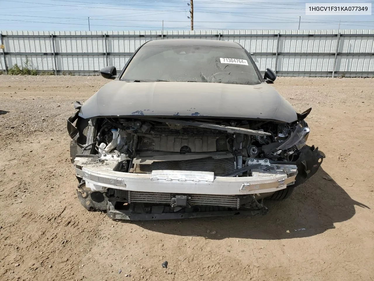 1HGCV1F31KA077349 2019 Honda Accord Sport