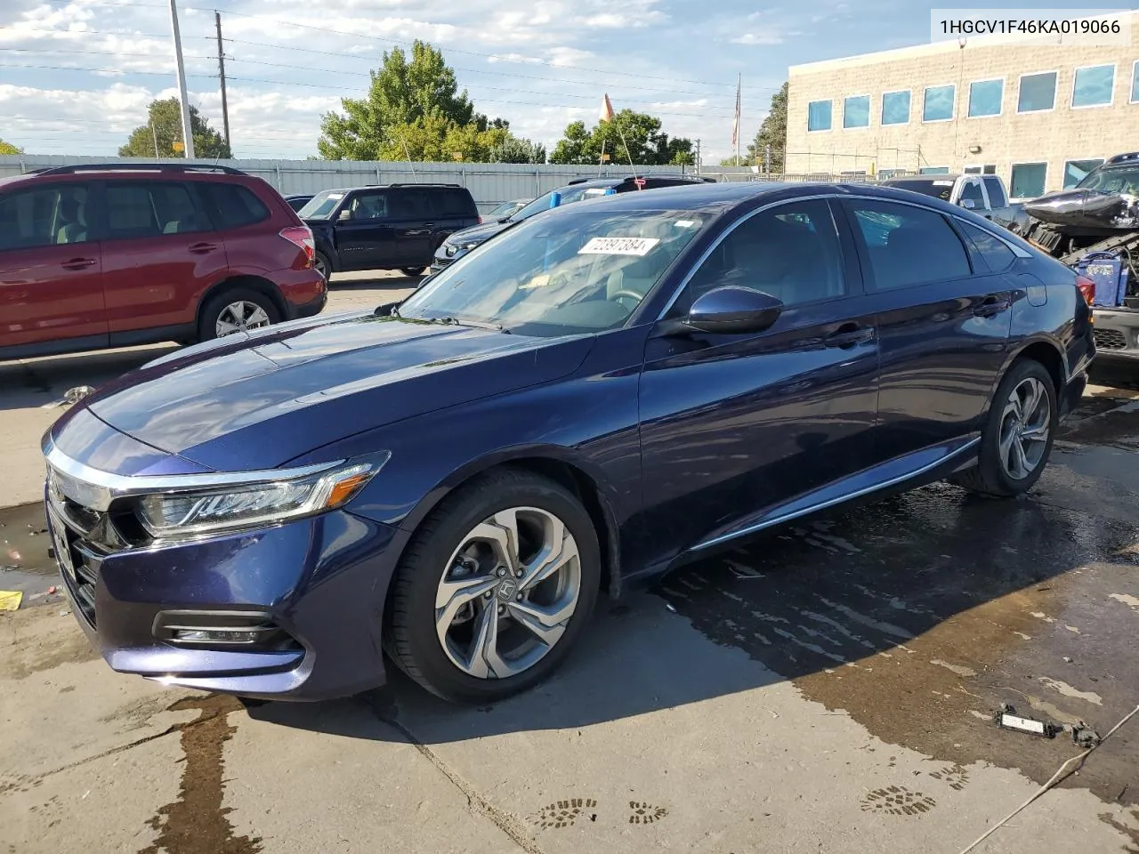 2019 Honda Accord Ex VIN: 1HGCV1F46KA019066 Lot: 72397384