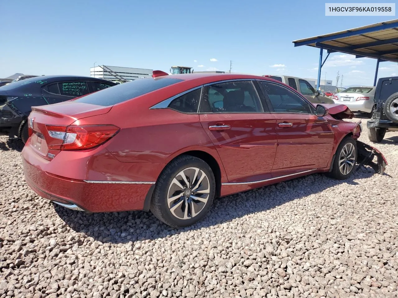 2019 Honda Accord Touring Hybrid VIN: 1HGCV3F96KA019558 Lot: 73235814