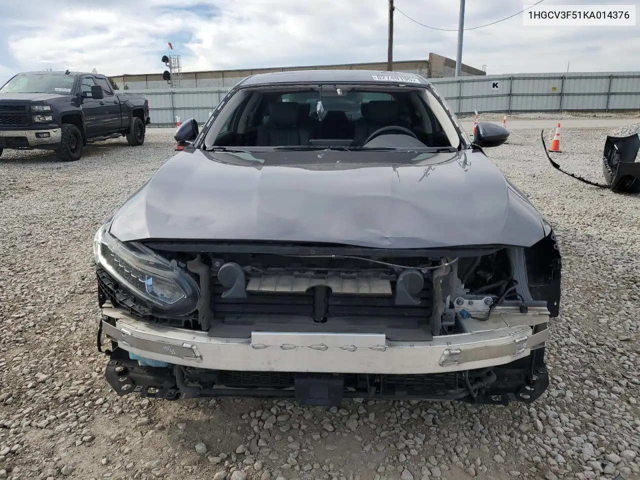 1HGCV3F51KA014376 2019 Honda Accord Hybrid Exl
