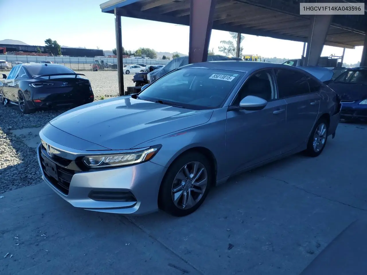 1HGCV1F14KA043596 2019 Honda Accord Lx