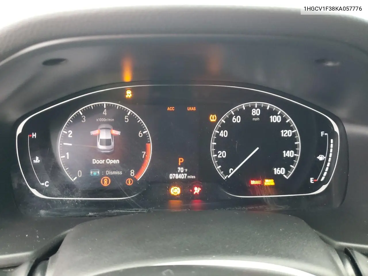 1HGCV1F38KA057776 2019 Honda Accord Sport