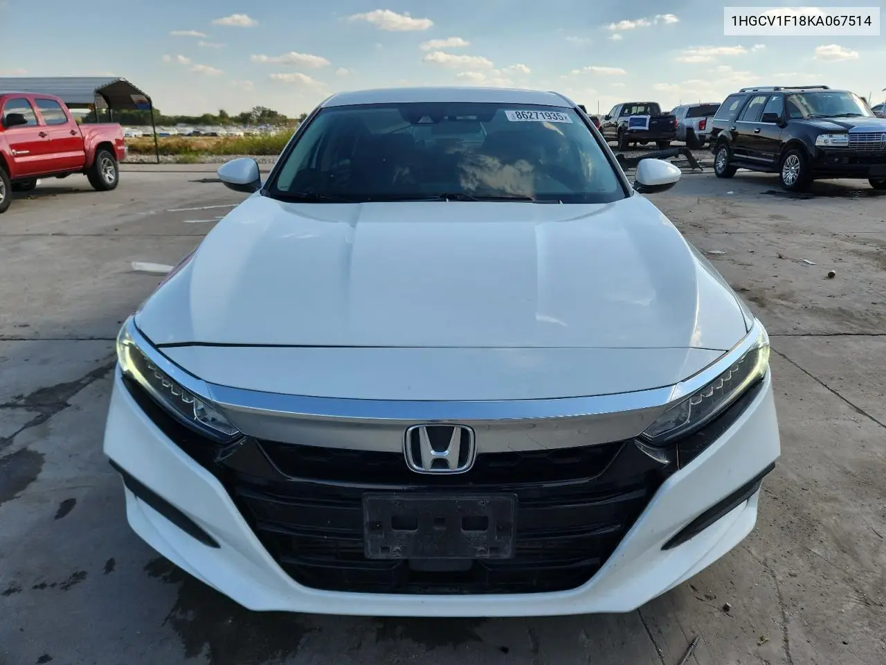 1HGCV1F18KA067514 2019 Honda Accord Lx