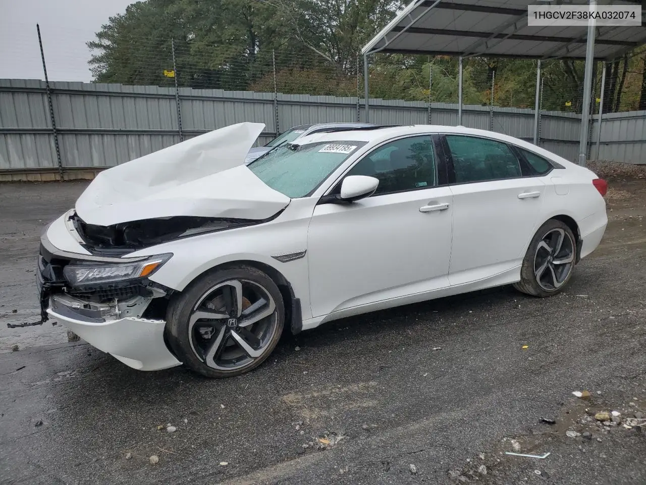 1HGCV2F38KA032074 2019 Honda Accord Sport