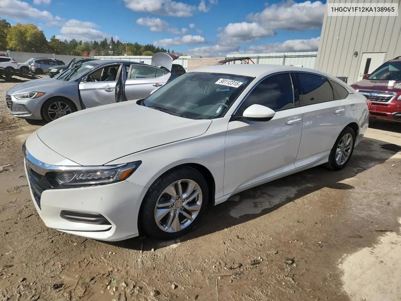 1HGCV1F12KA138965 2019 Honda Accord Lx