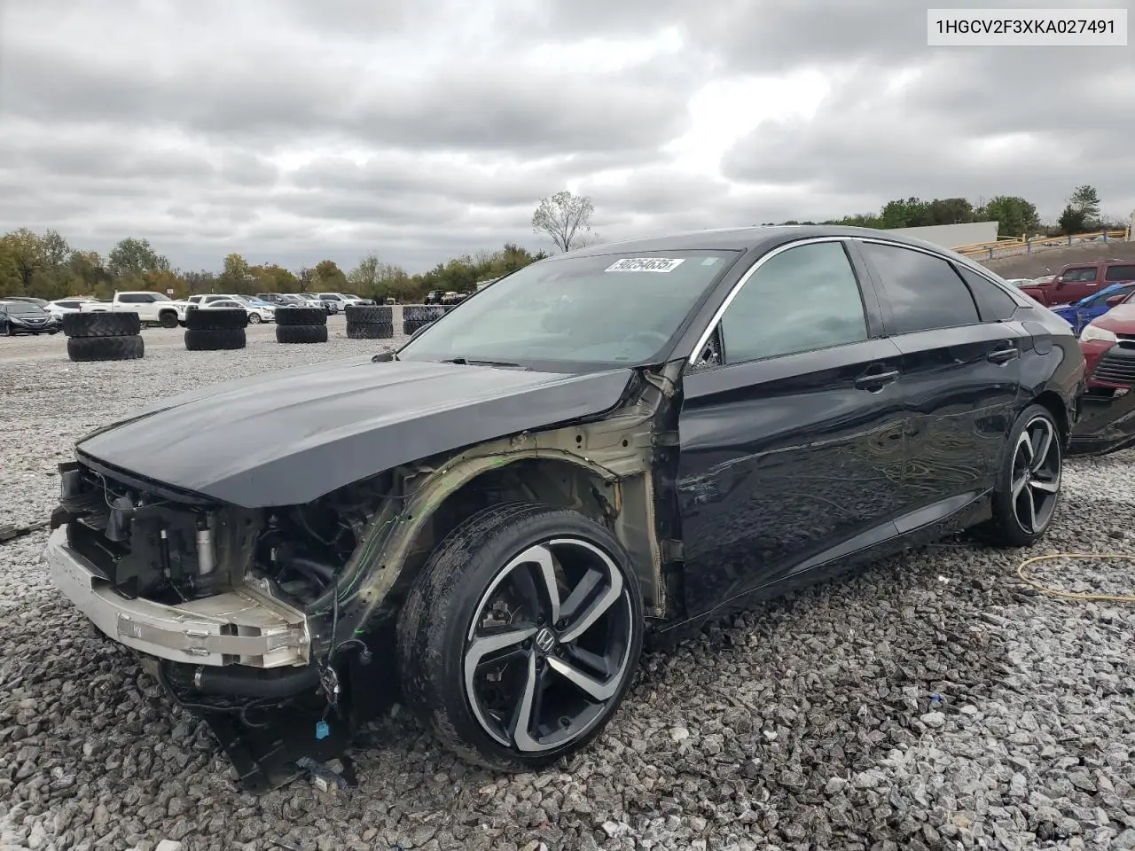 1HGCV2F3XKA027491 2019 Honda Accord Sport
