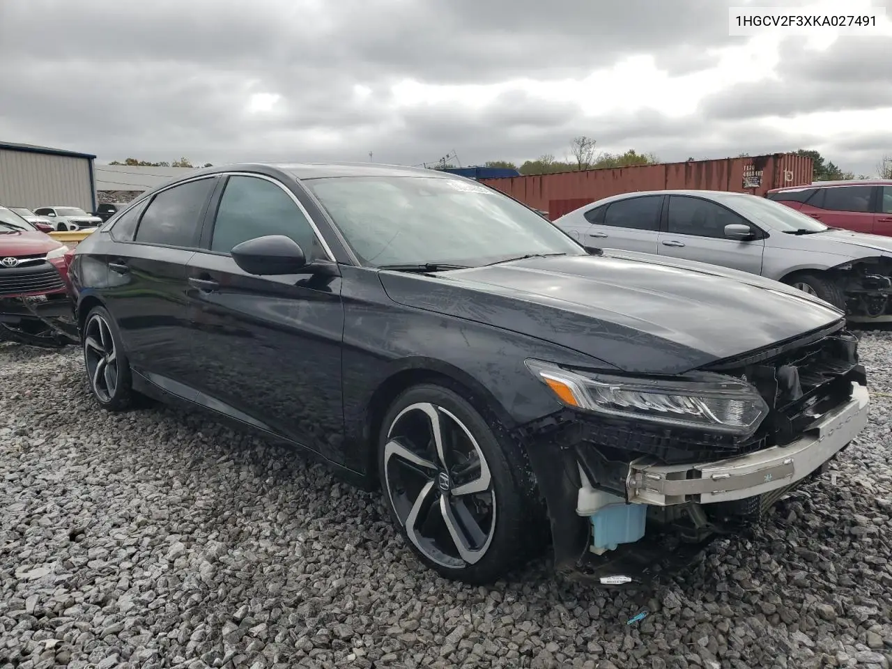 1HGCV2F3XKA027491 2019 Honda Accord Sport