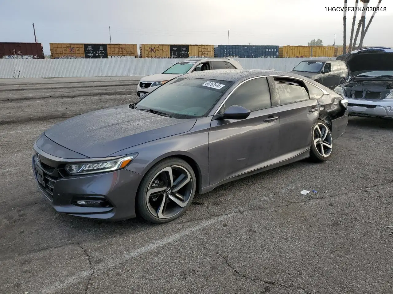 1HGCV2F37KA030848 2019 Honda Accord Sport