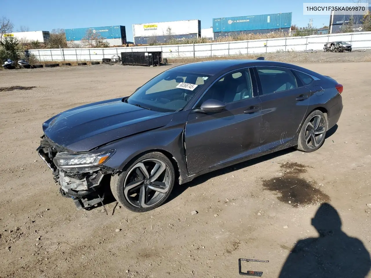 1HGCV1F35KA069870 2019 Honda Accord Sport