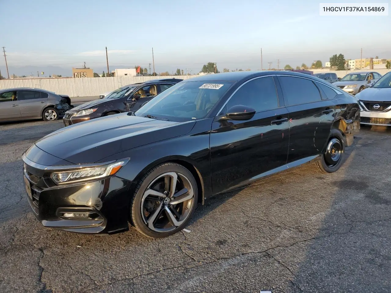 1HGCV1F37KA154869 2019 Honda Accord Sport