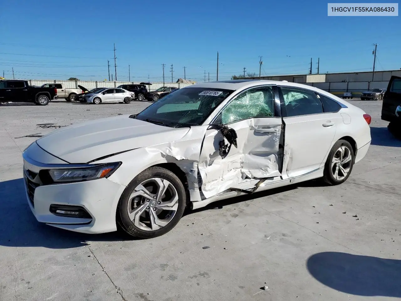 1HGCV1F55KA086430 2019 Honda Accord Exl