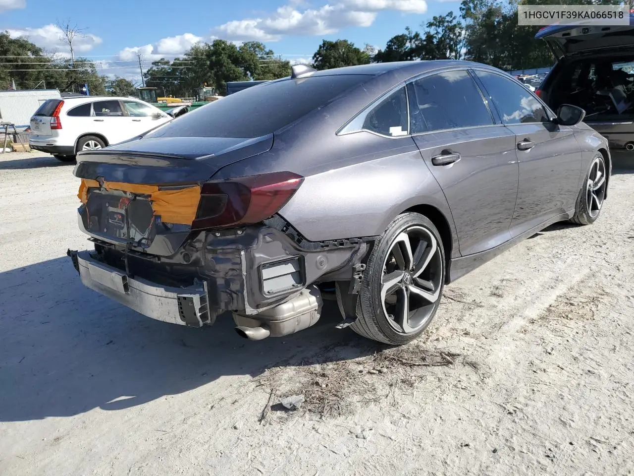 1HGCV1F39KA066518 2019 Honda Accord Sport