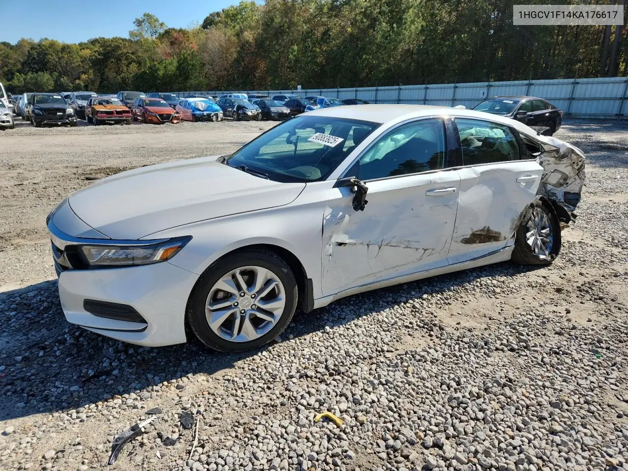 1HGCV1F14KA176617 2019 Honda Accord Lx