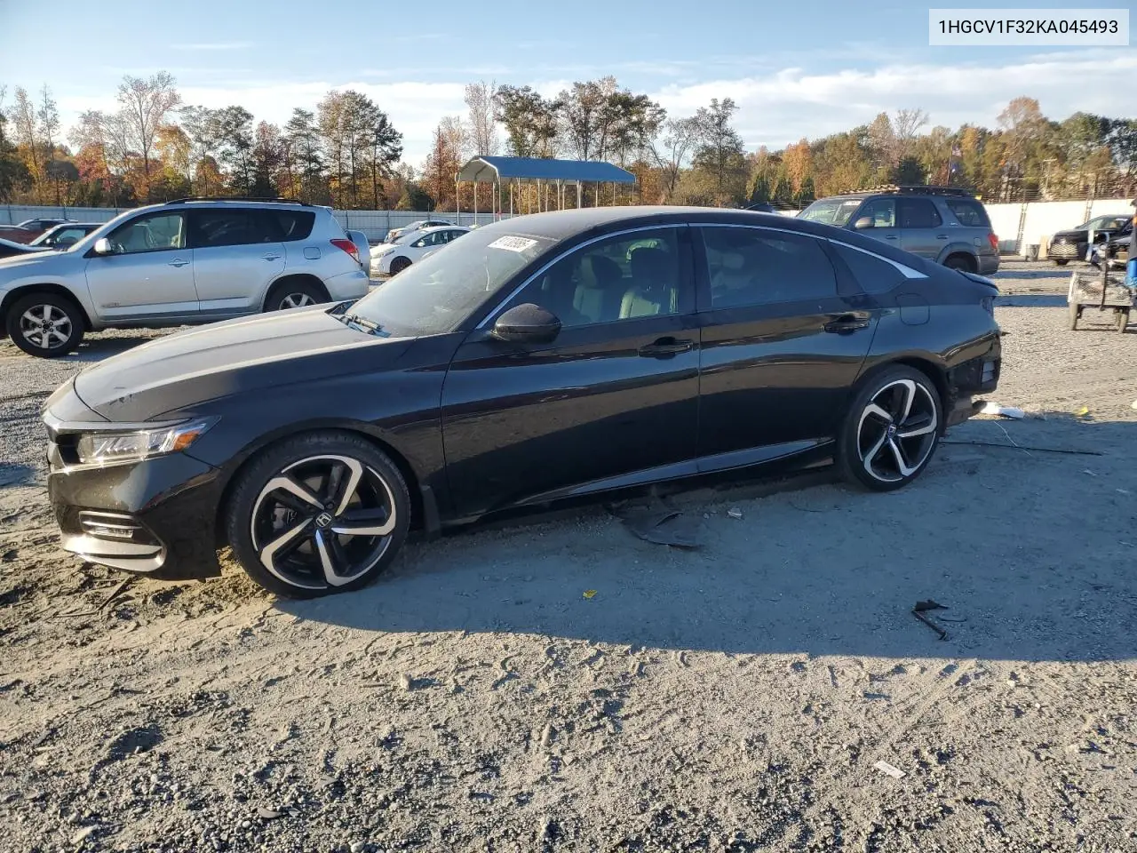 1HGCV1F32KA045493 2019 Honda Accord Sport