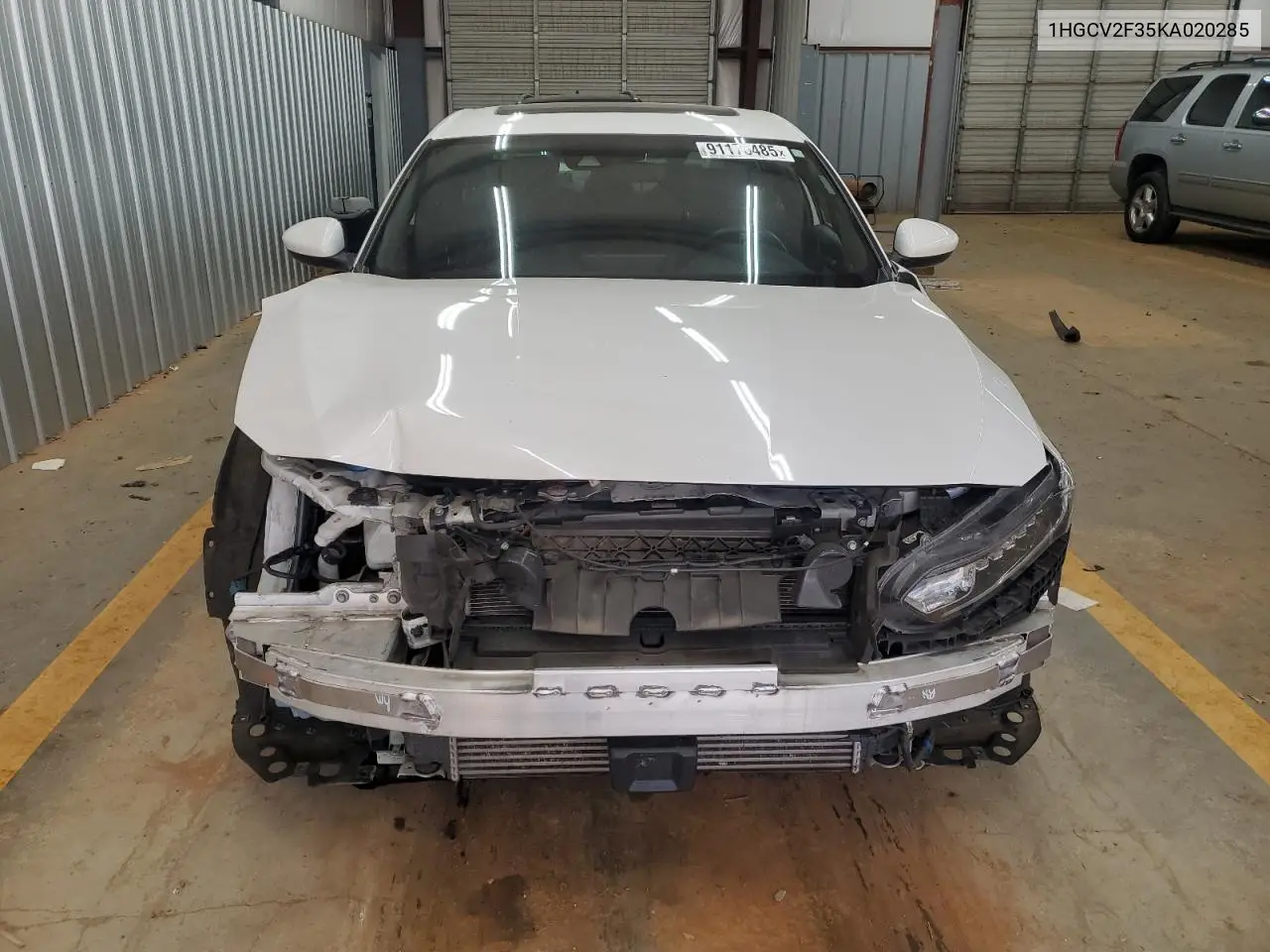 1HGCV2F35KA020285 2019 Honda Accord Sport