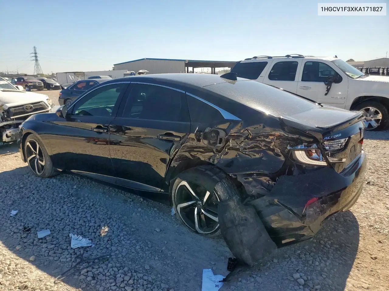 1HGCV1F3XKA171827 2019 Honda Accord Sport