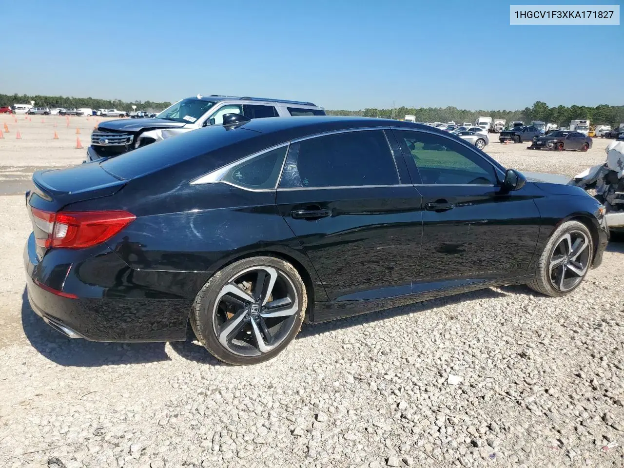 1HGCV1F3XKA171827 2019 Honda Accord Sport