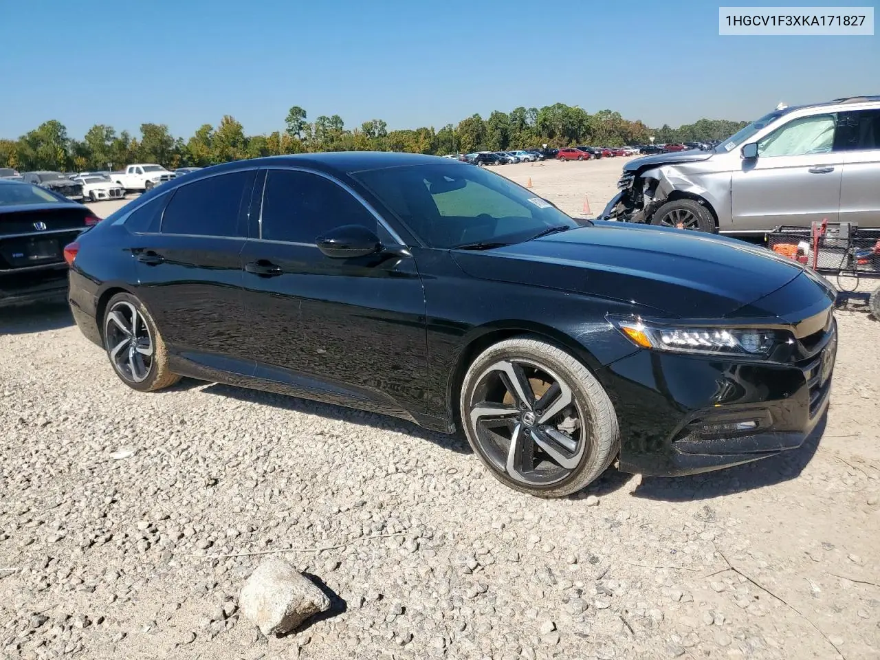 1HGCV1F3XKA171827 2019 Honda Accord Sport