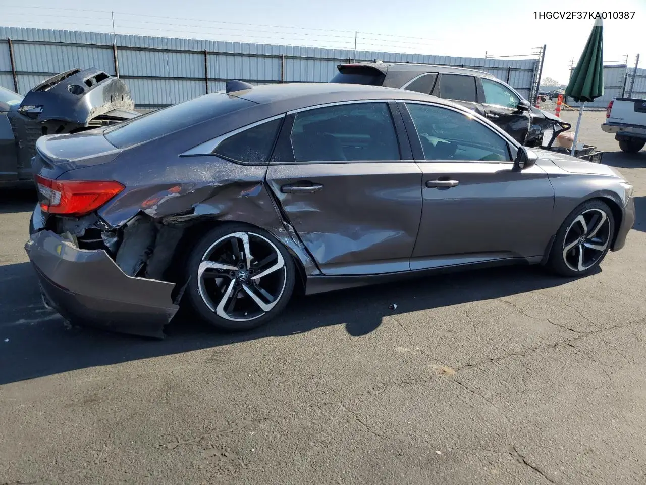 1HGCV2F37KA010387 2019 Honda Accord Sport