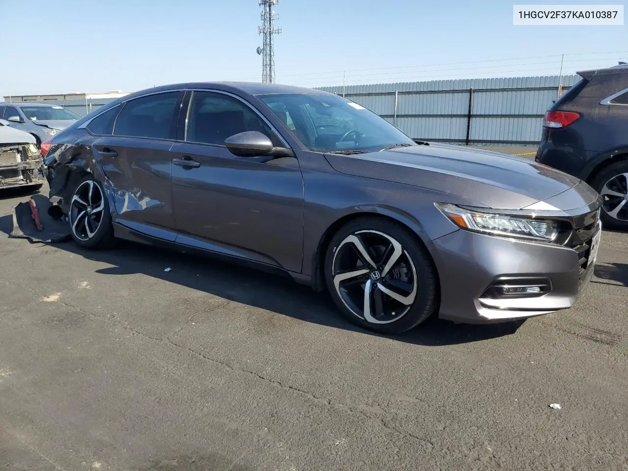 1HGCV2F37KA010387 2019 Honda Accord Sport