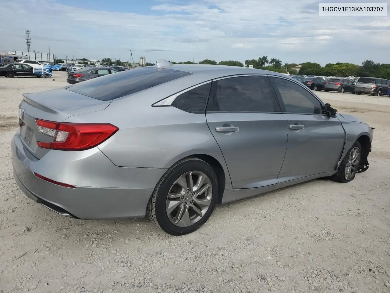 1HGCV1F13KA103707 2019 Honda Accord Lx