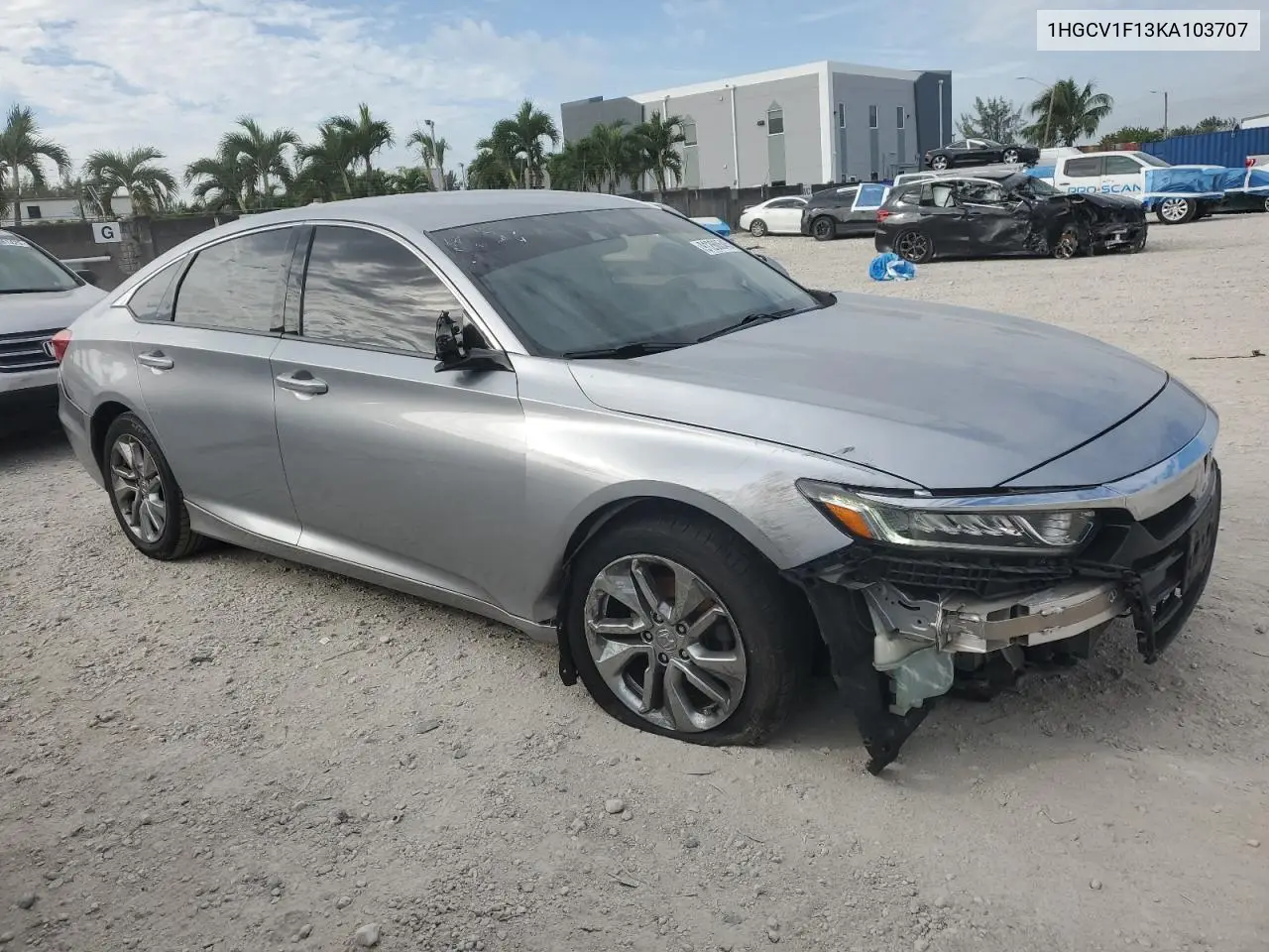 1HGCV1F13KA103707 2019 Honda Accord Lx