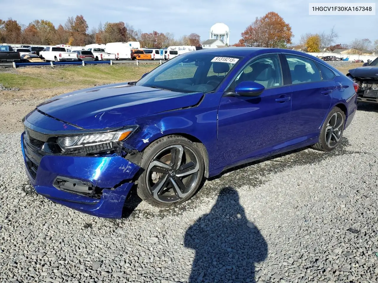 1HGCV1F30KA167348 2019 Honda Accord Sport